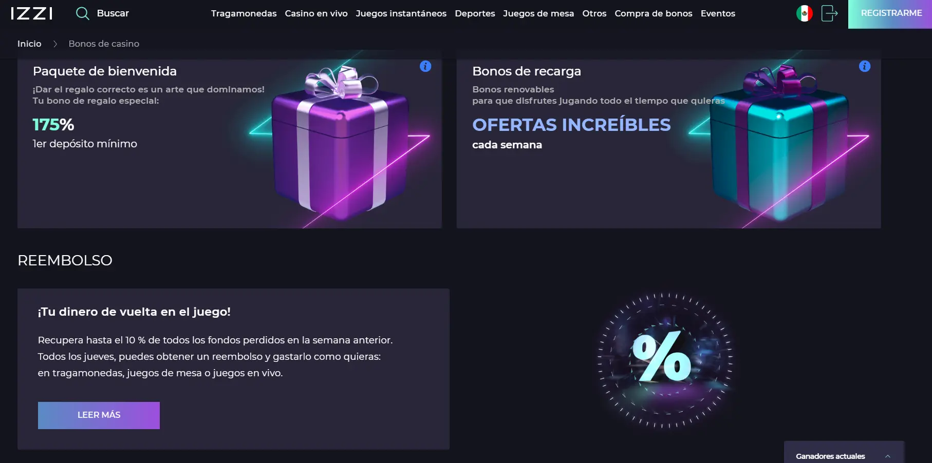 Bonos en Izzi casino en línea Bonos en Izzi casino